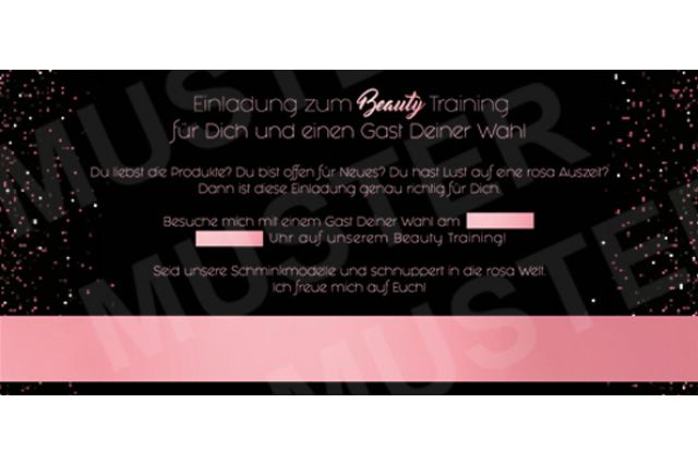 Beauty-Training / Meeting Text individuell