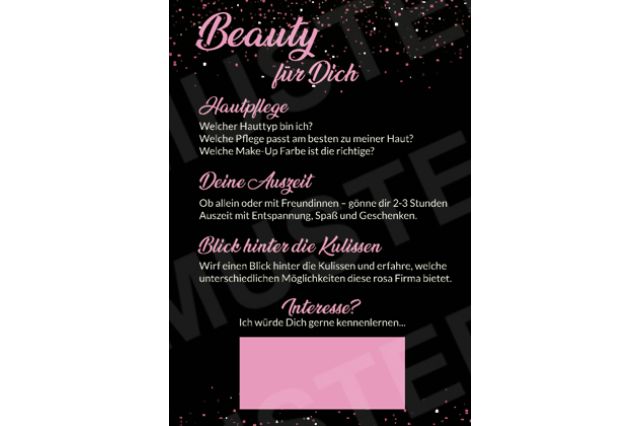 Flyer Beauty für dich