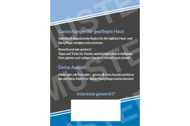 Flyer für ihn