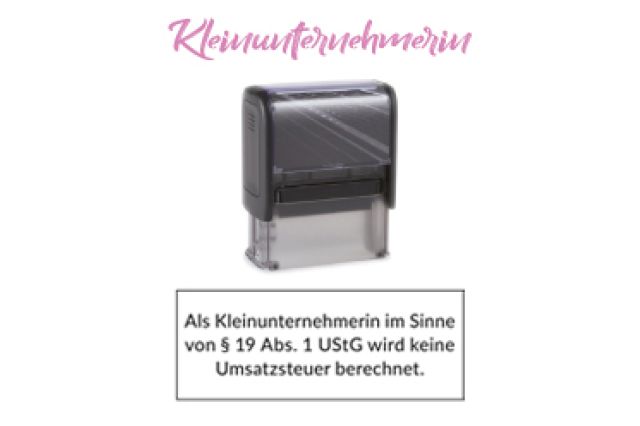 Stempel Kleinunternehmerin